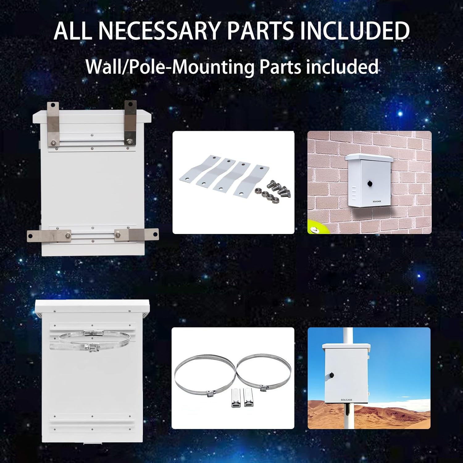 Electrical Box, Steel Electrical Enclosure, IP Waterproof Box for Outdoor Electronics, Outdoor Projector Box for Electronics 16x12x8 with Fan and theremostat