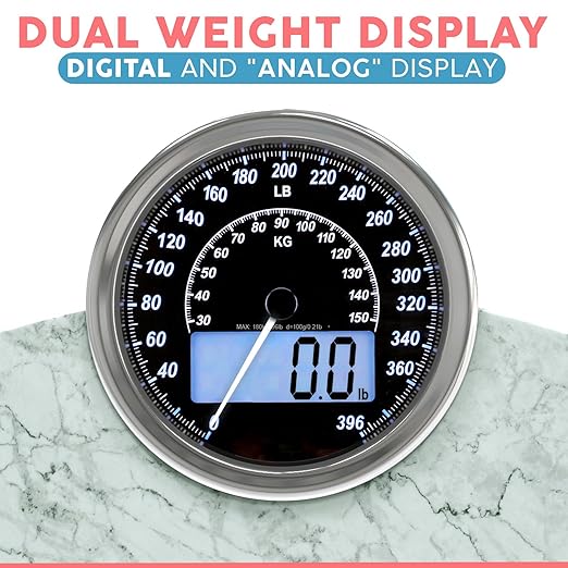 Báscula de Baño Adamson Híbrida 2 en 1 Analógica y Digital 396 lb miniatura 3