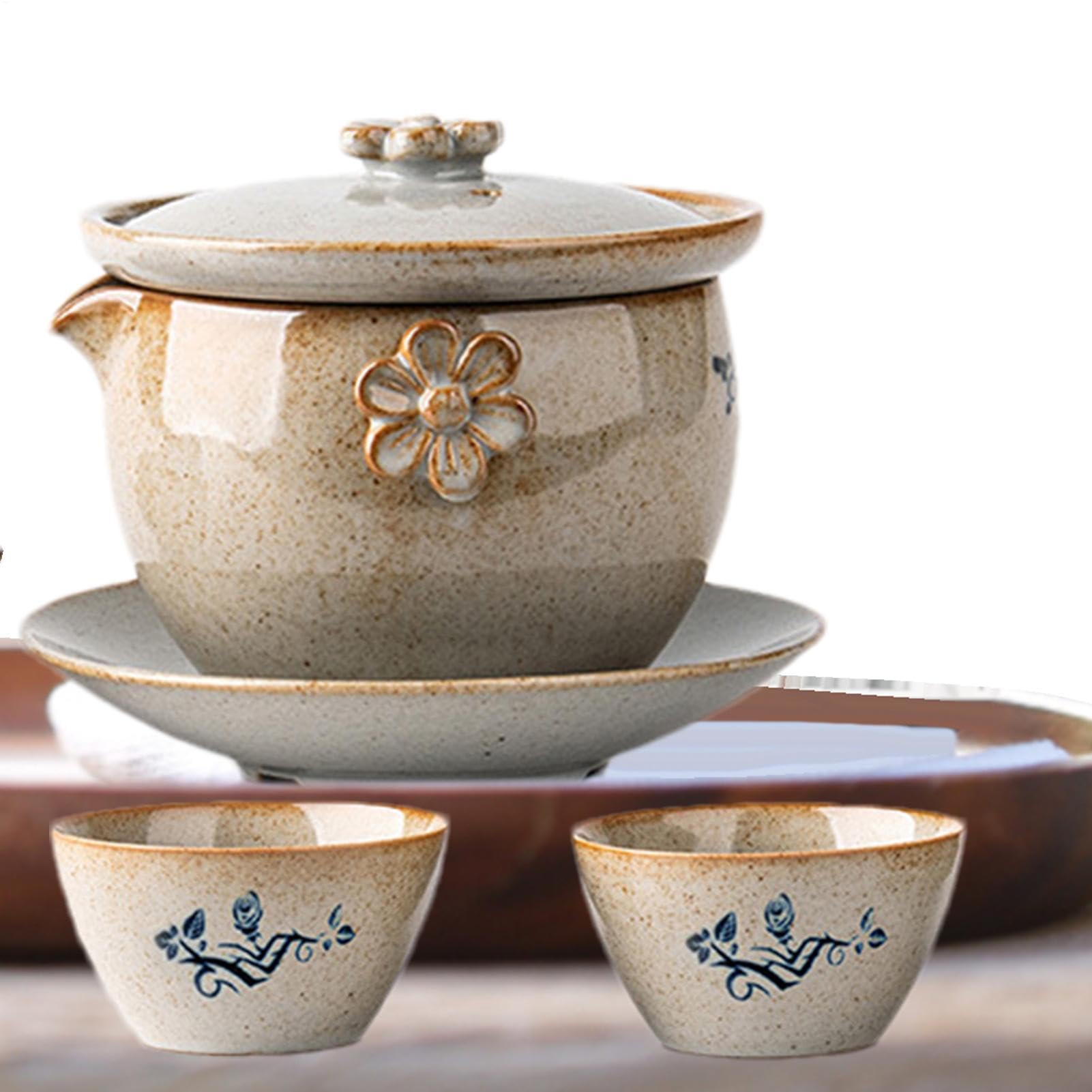 Juego de té japonés portátil y apilable para disfrutar en la oficina o de viaje