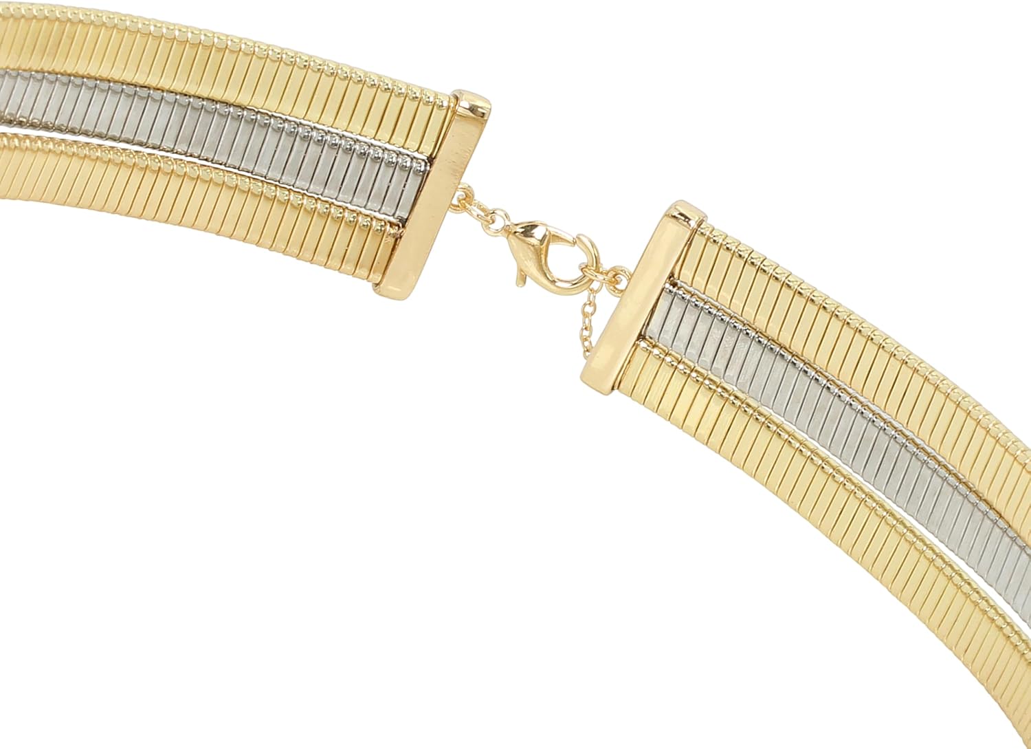 Steve Madden Womens Omega Chain Collar Necklace