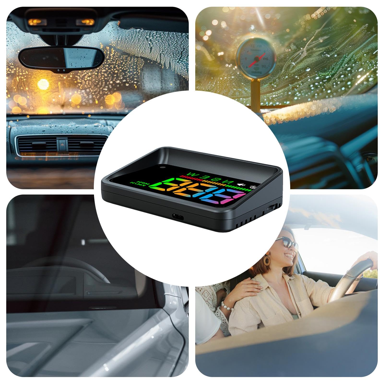 Auto HD Head Up Display HUD Proiettore For Parabrezza GPS For Tutte Le Auto Tachimetro Accessori Elettronici For Auto Velocità KM/H per tutti i veicoli(Green km Auto HD Head Up Display HUD Proiettore For Parabrezza GPS For Tutte Le Auto Tachimetro Accessori Elettronici For Auto Velocità KM/H per tutti i veicoli(Green km