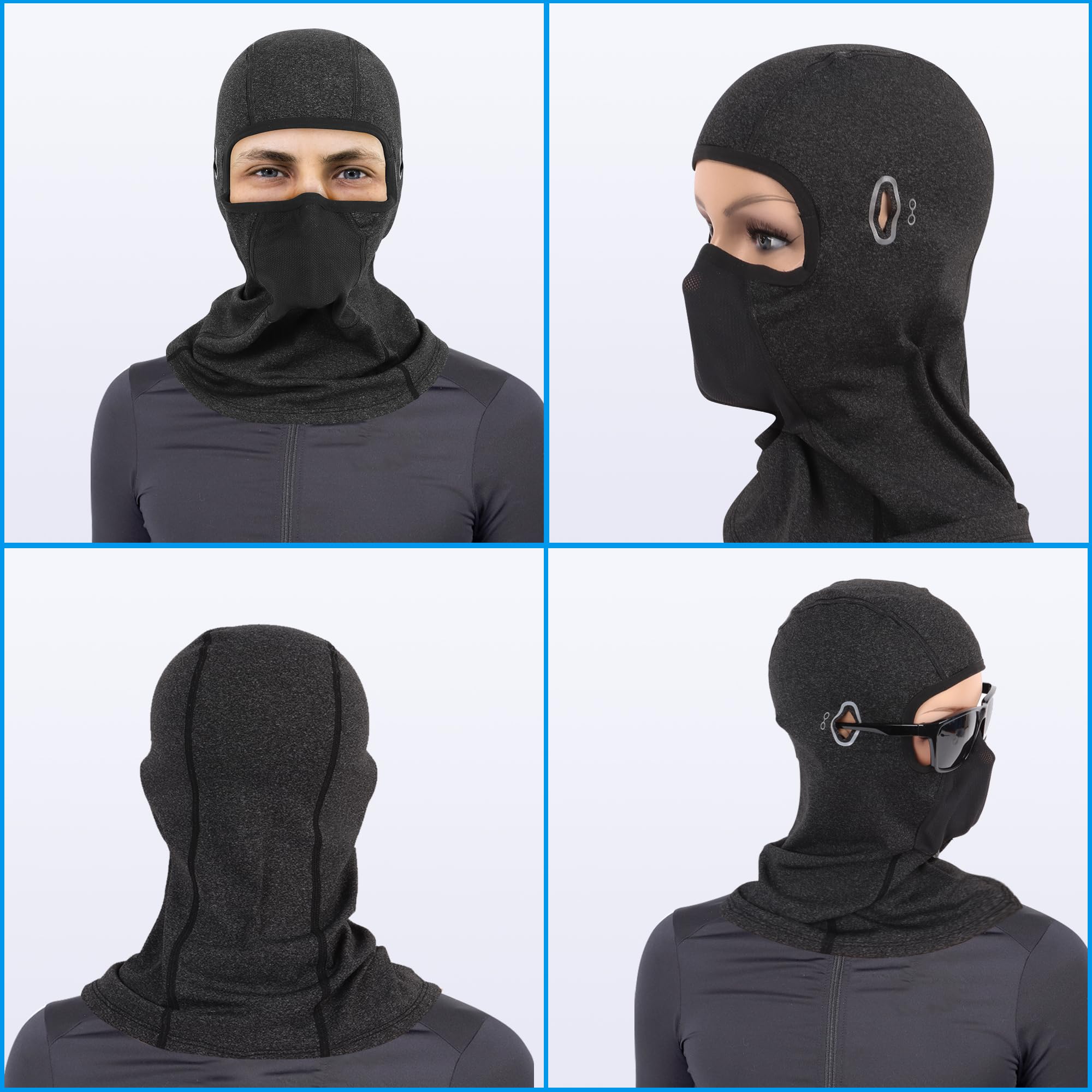 Pasamontañas de invierno, pasamontañas de invierno, pasamontañas de invierno para hombre para deportes al aire libre, pasamontañas a prueba de viento para moto, pasamontañas de invierno,