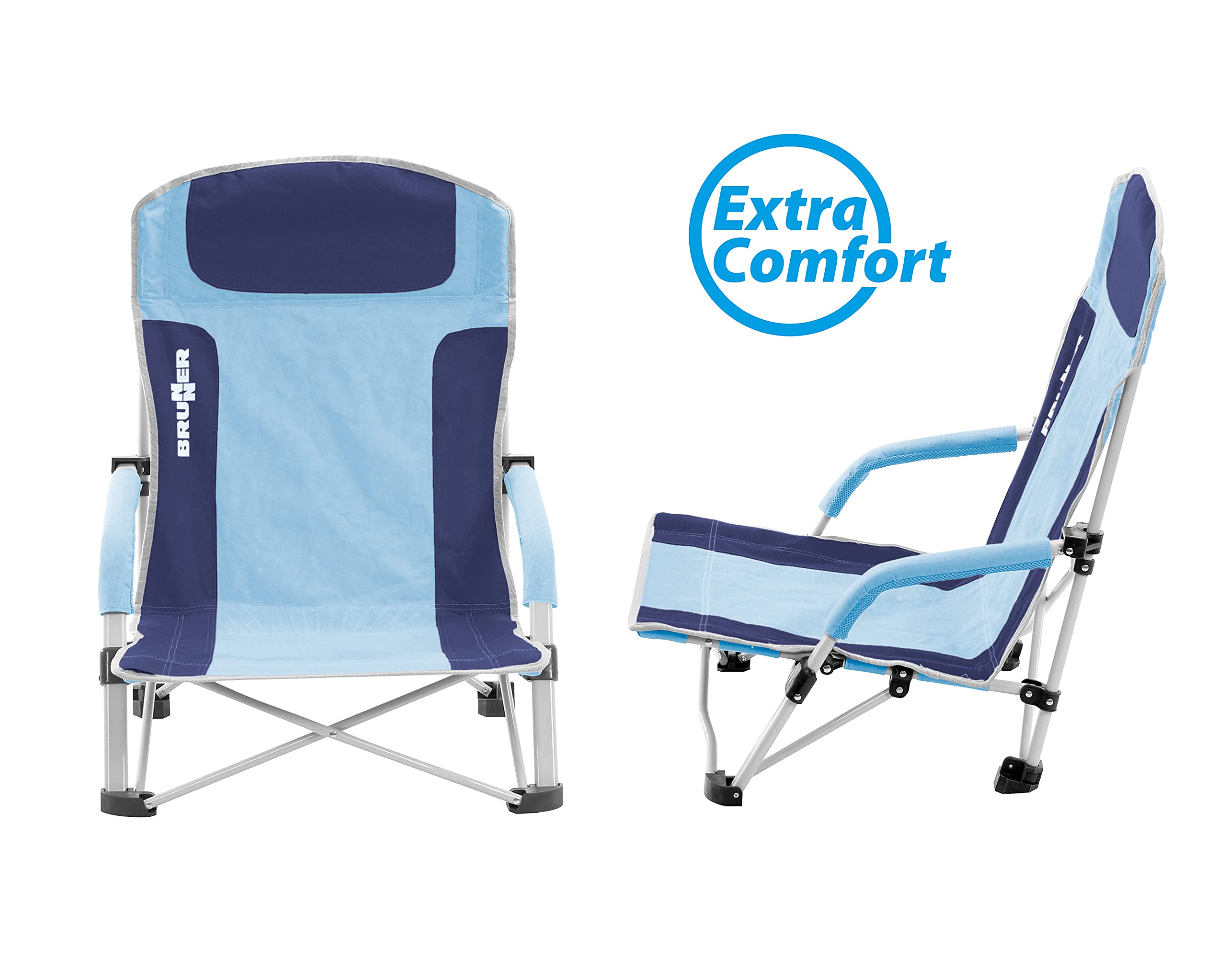 BRUNNER Strandstuhl Bula blau/hellblau