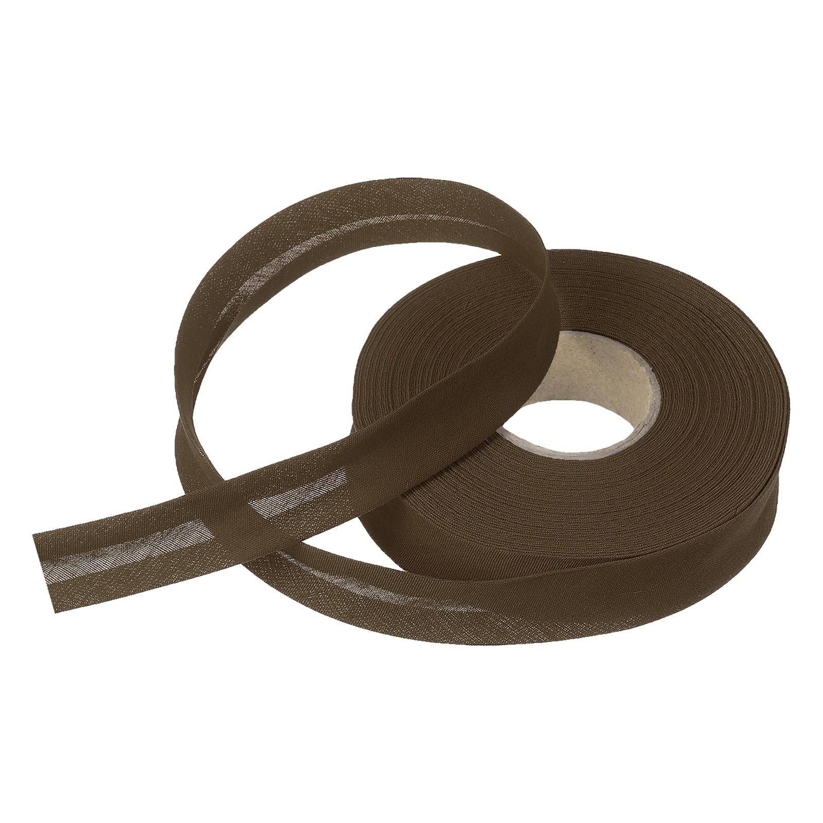sourcing map 3/4 Inch Single Fold Bias Tape Polyester Continuous Bulk Bias Tape for Sewing,Seaming Quilting Hemming Binding Crafts (Brown 15 Yards) — image 1