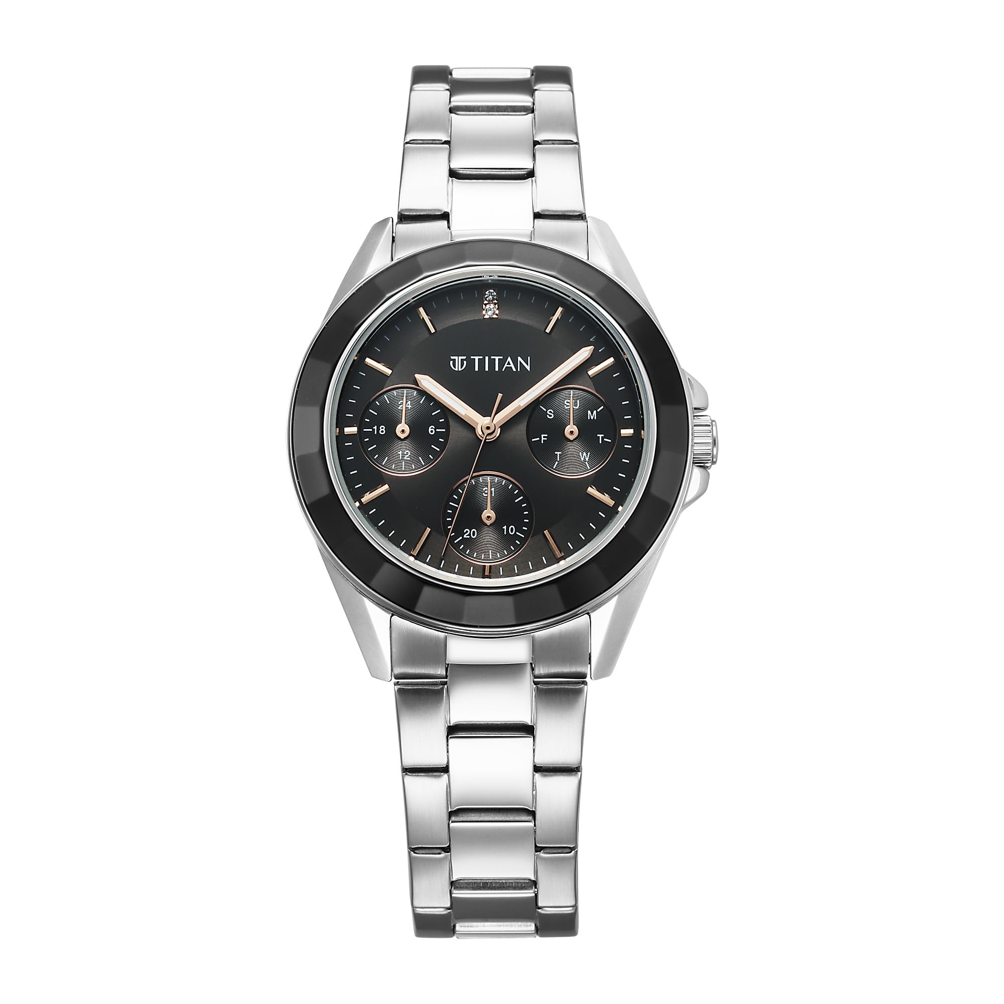 Analog Black Dial Women's Watch-95315KM01-image-36
