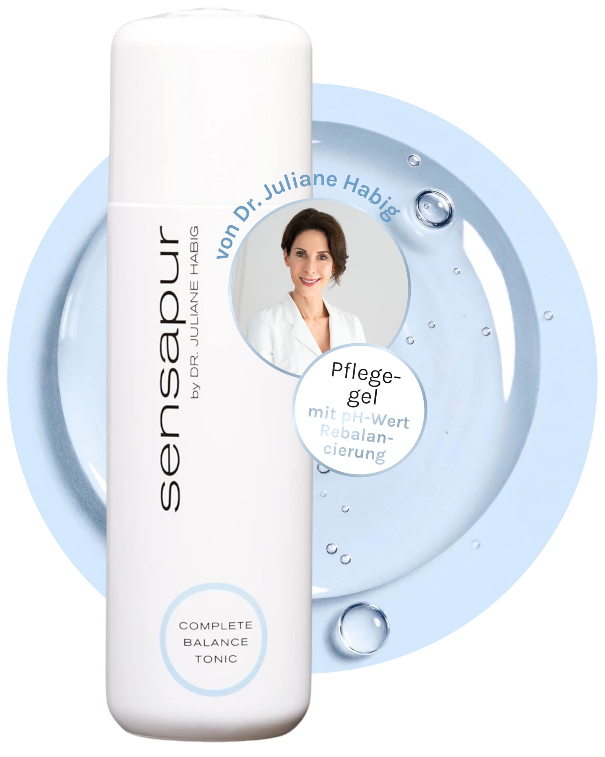 Complete Balance Tonic | Hautpflegendes Gesichtswasser 200 ml I pH-Wert Rebalancierung I Poren verfeinernd & hautberuhigend I Intensive Durchfeuchtung | High-Tolerance Formel