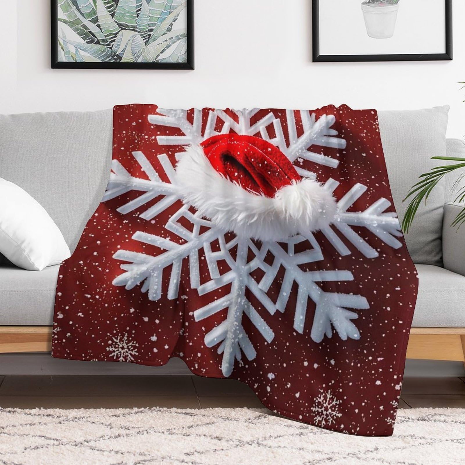 Couverture polaire de Noël personnalisée à offrir pour réchauffer vos proches