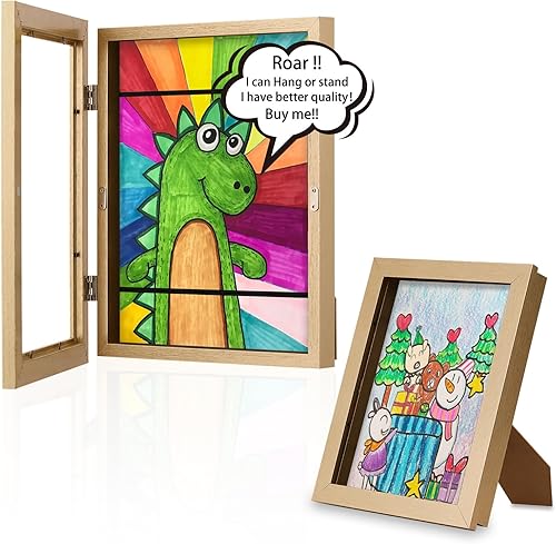 Marco de arte para niños de 8.5 x 11 pulgadas 2024 - Colgar o colocar de pie, pantalla intercambiable. Perfecto para dibujos de niños, tiene disponible en Yaxa Costa Rica