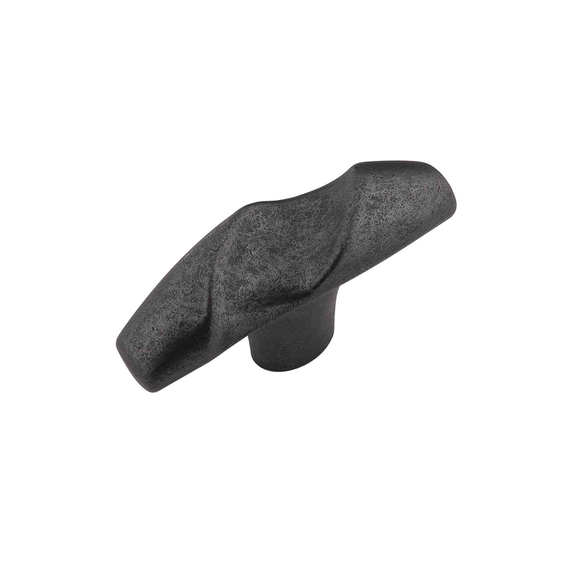 Serendipity Collection Knob 2-1/8 Inch X 11/16 Inch Black Iron Finish
