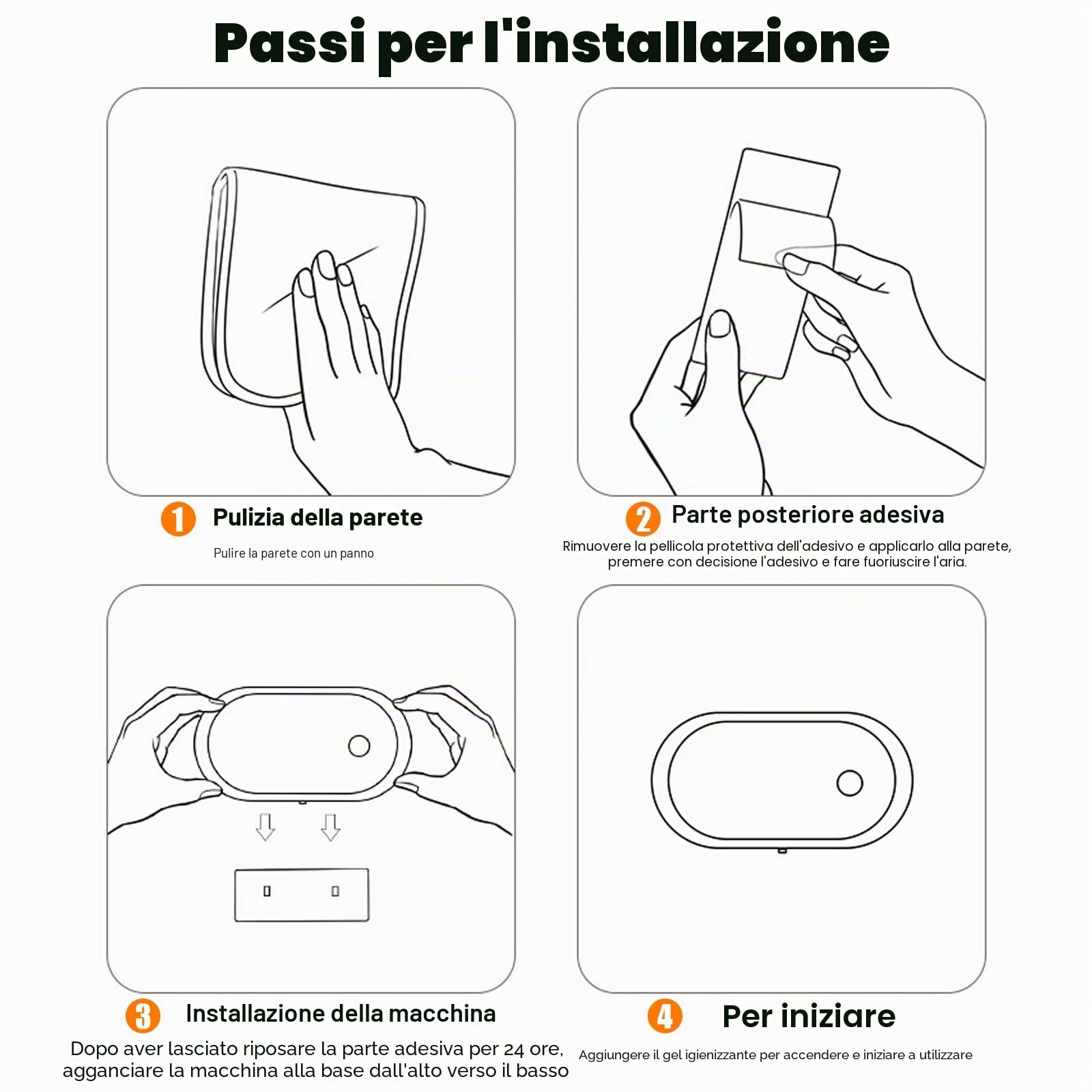 Dispenser di Sapone Automatico con Sensore Intelligente Dispenser di Sapone Ricaricabile USB IPX5 Impermeabile 3 livelli di regolazione del volume di schiuma 450 ml per Cucina e Bagno