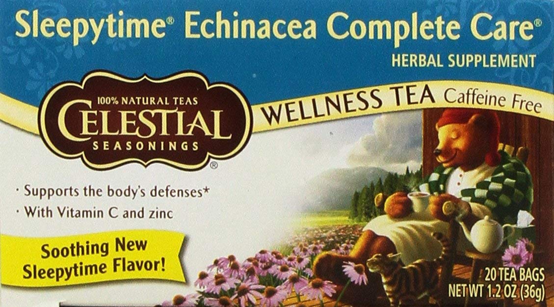 Celestial Seasonings Wellness Tea Sleepytime Echinacea