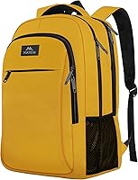 Vista 7 de MATEIN Mochila para laptop de 15.6 pulgadas con puerto de carga USB, mochila de viaje delgada y ligera resistente al agua para mujer
