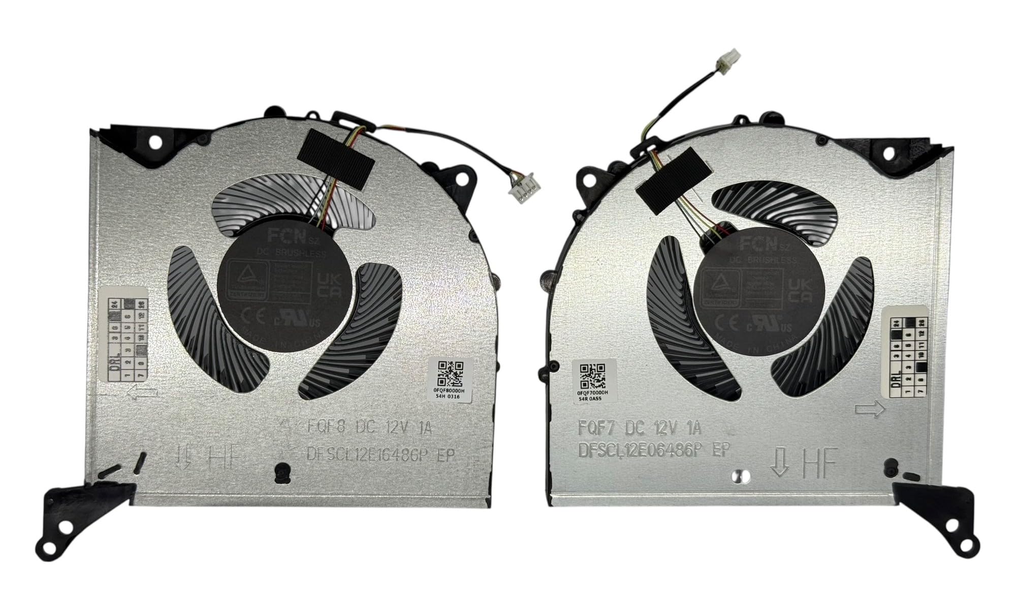 CPU+GPU fan for Legion Pro 7 16IRX8H Type 82WQ, modèle BAPA0810R2HY004, BAPB0810R2HY004, DFSCL12E16486P, DFSCL12E06486P