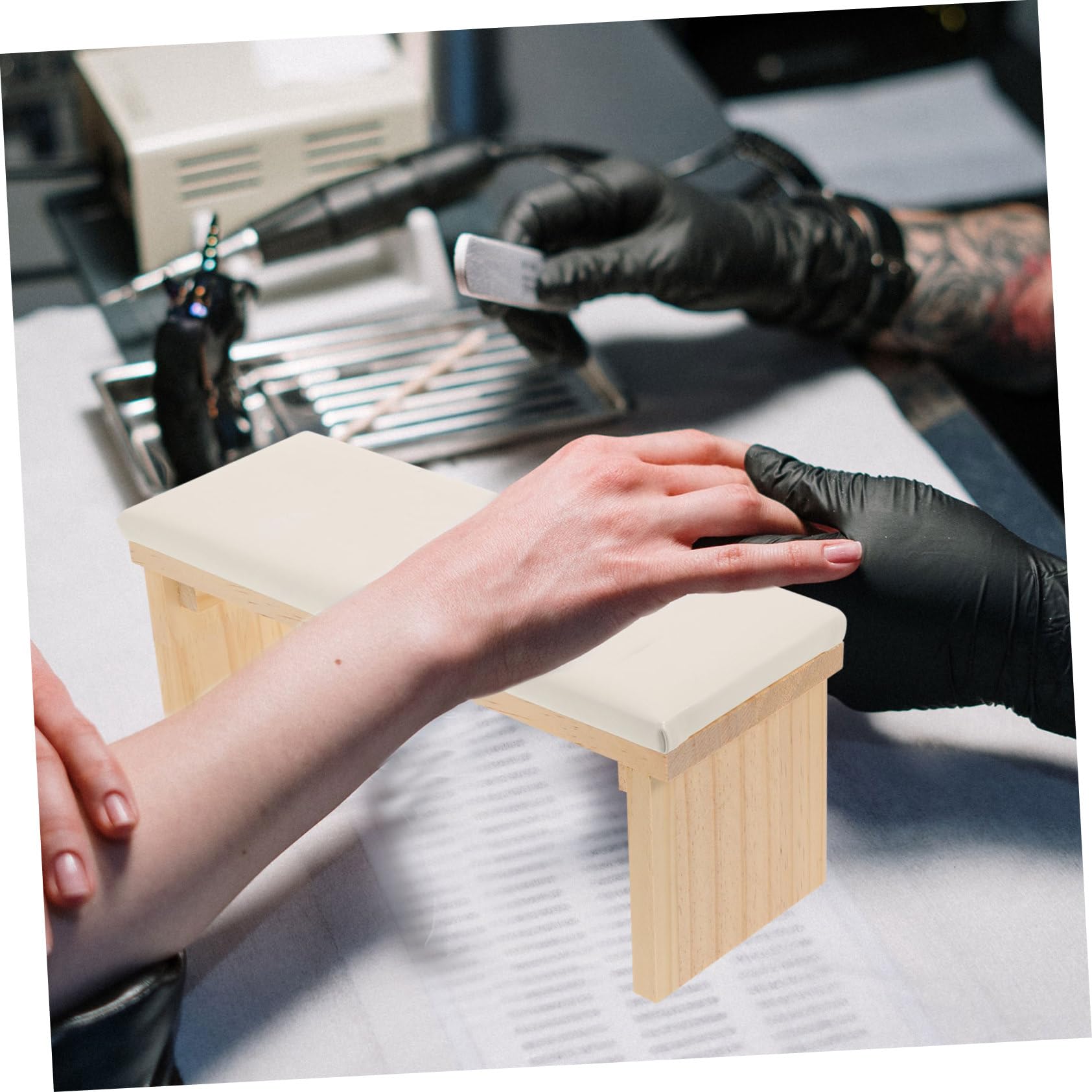 Healeved Cuscino per Manicure Art Poggiabraccio per Unghie Supporto per Mani Cuscino Poggiamani Accessorio per Salone di Bellezza Strumento per Manicure