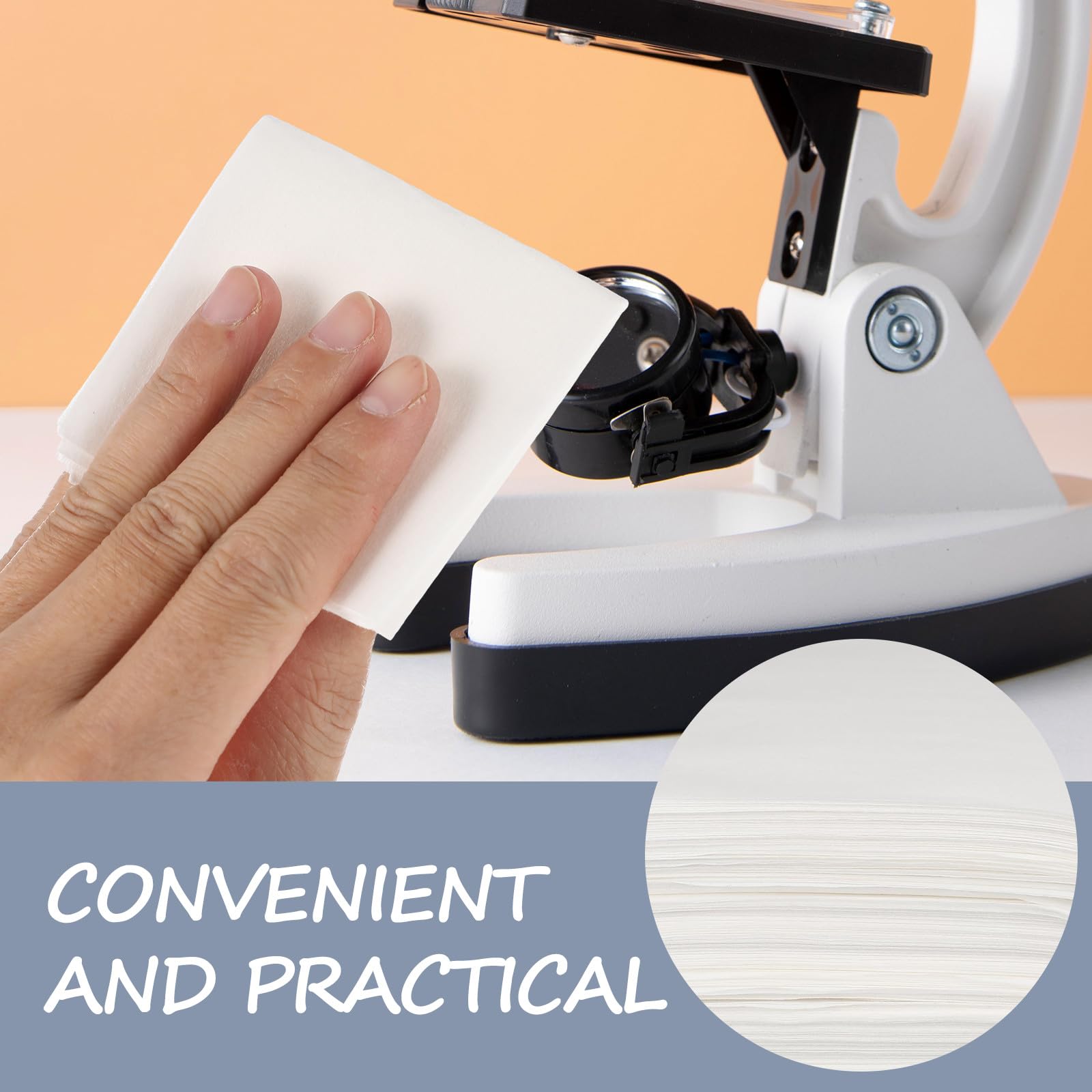 900 toallitas sin pelusa para salas white de 15 x 15 cm: paños de limpieza absorbentes de aceite para lentes ópticas, monitores de ordenador, gafas, equipos de precisión y electrónica de