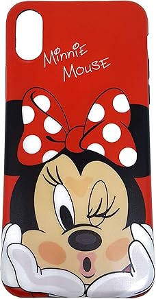 Funda Minnie Rosso per iPhone X e XS, Personaggi Disney dei cartoni animati, Soft Protective Silicone Case for iPhone Funda Minnie Rosso per iPhone X e XS, Personaggi Disney dei cartoni animati, Soft Protective Silicone Case for iPhone