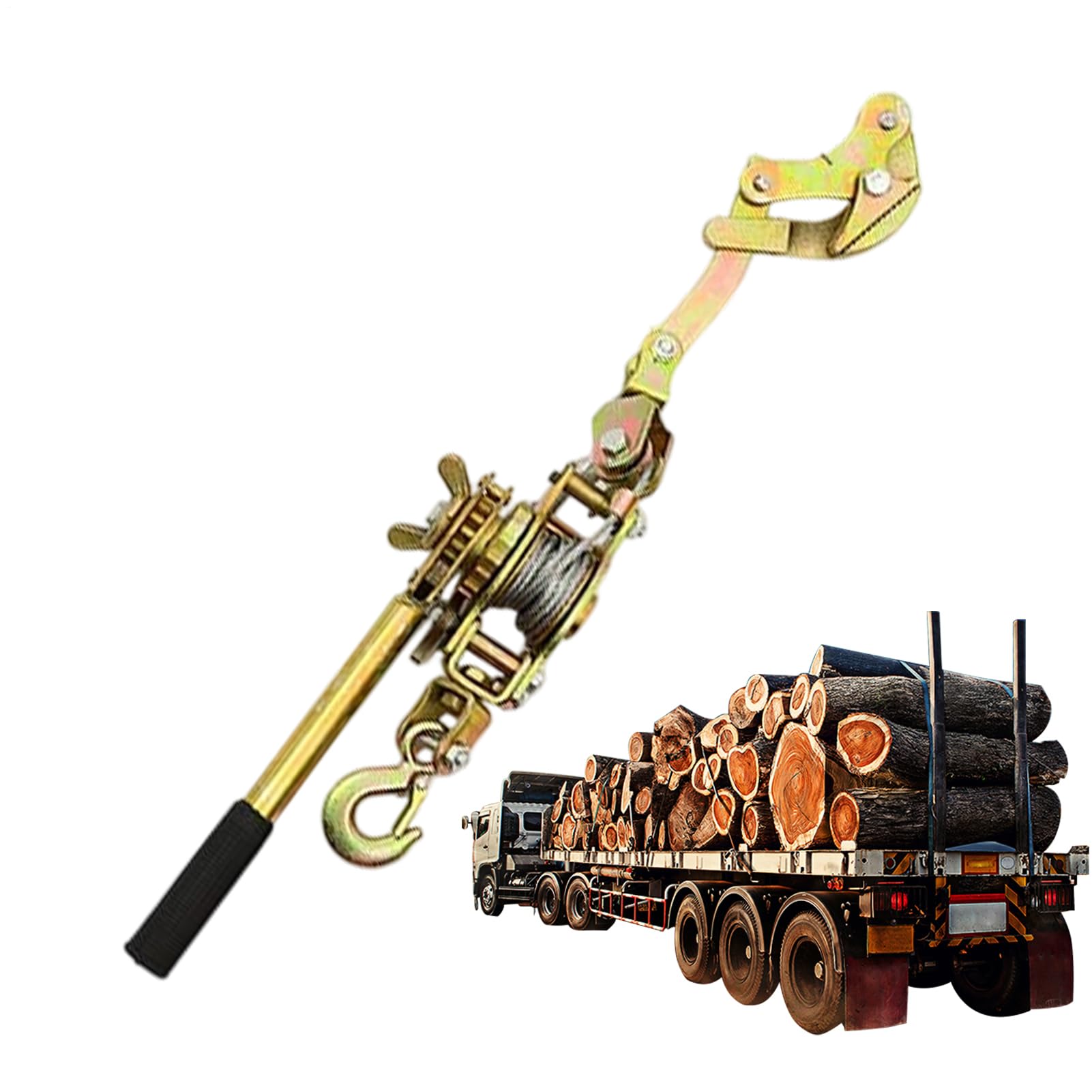 Wire Rope Tensioner - Multi-Functional Double Hook Wire Tightener 1 Ton/2 Ton | Carbon Steel Construction Tool With Chrome Plating, Thickened Plate, Anti-Detachment Hook, Comfortable Handle