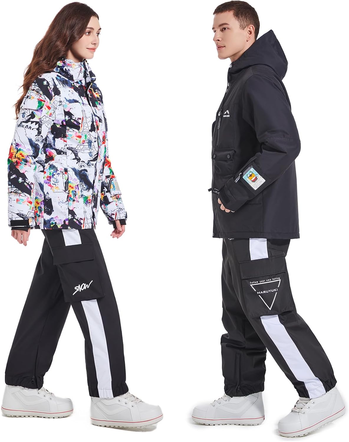 Amazon.co.jp: MARUYYUKI Snowboard Wear, Ski Wear, Easy to Move