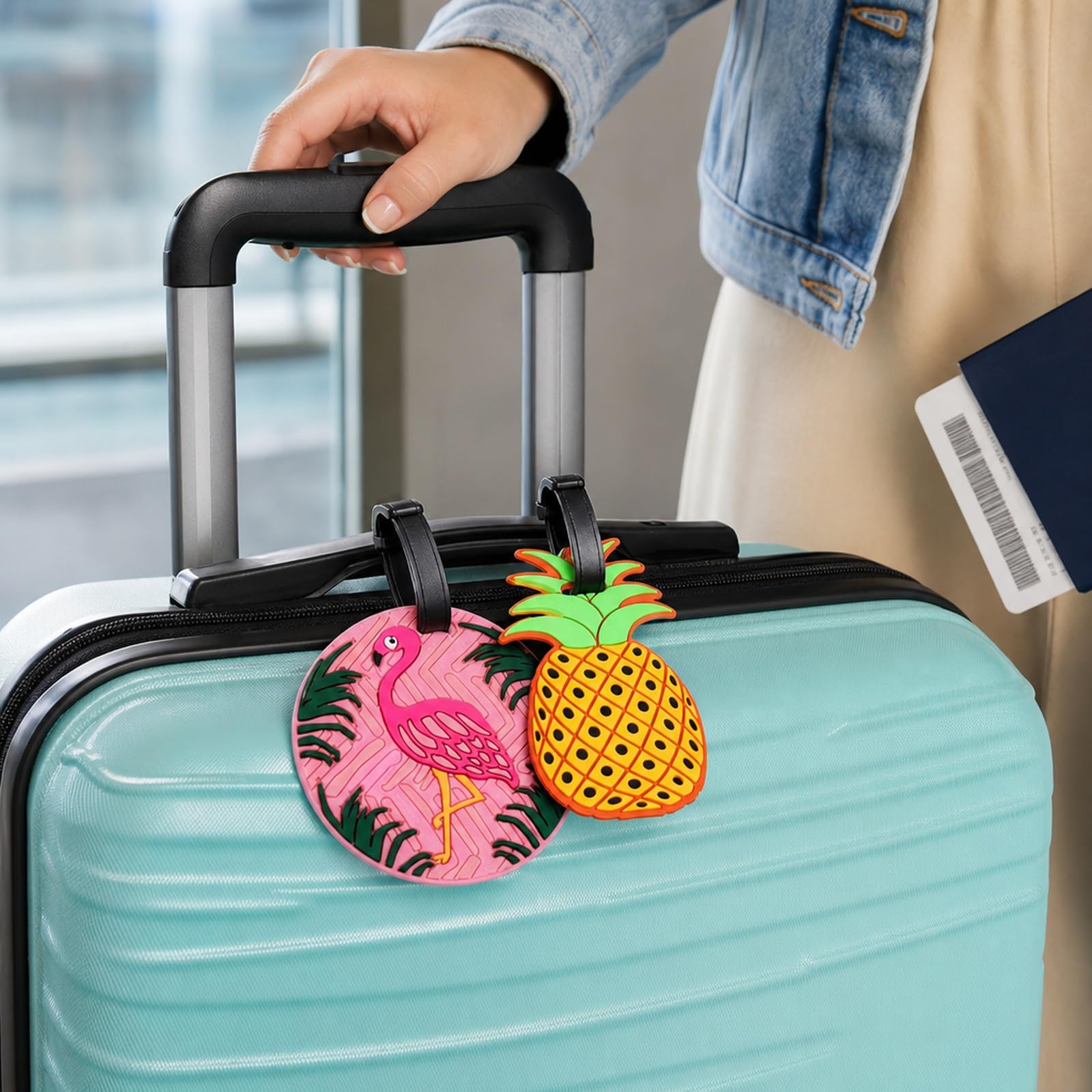 Kofferanhänger, Kofferanhänger, Kofferanhänger, Kofferanhänger, Kofferanhänger und Ananas, Kofferanhänger, Set für Reisen, 2 Stück