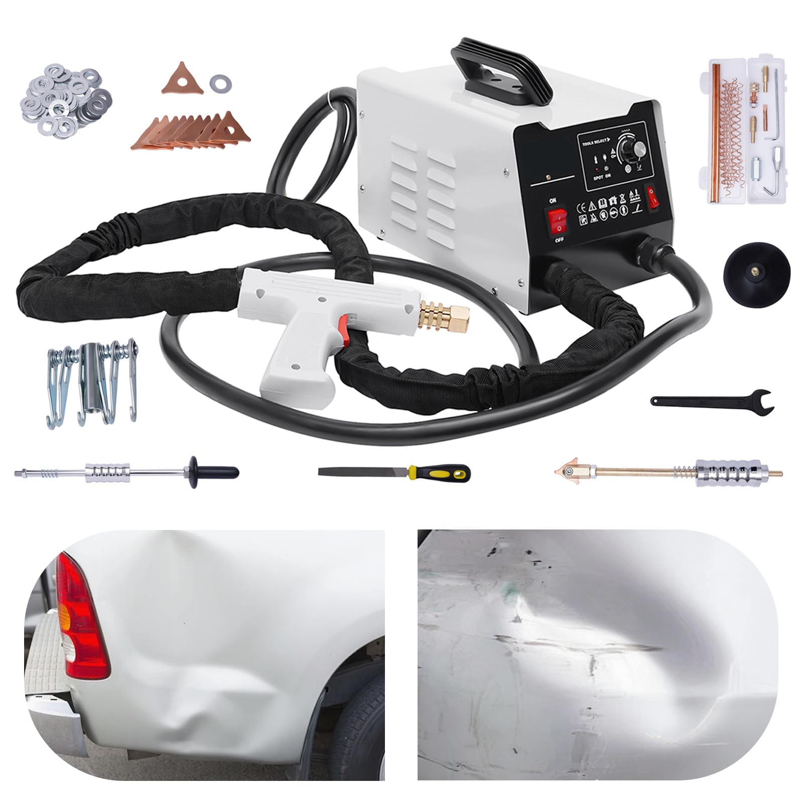 Faretto per ammaccature per carrozzeria, 3 kW, 3500 A, saldatrice a punti