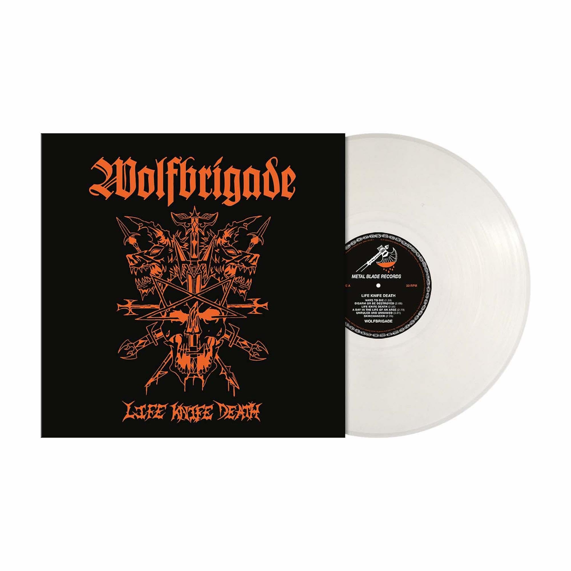 WOLFBRIGADE - Life Knife Death - GATEFOLD WHITE VINYL LP