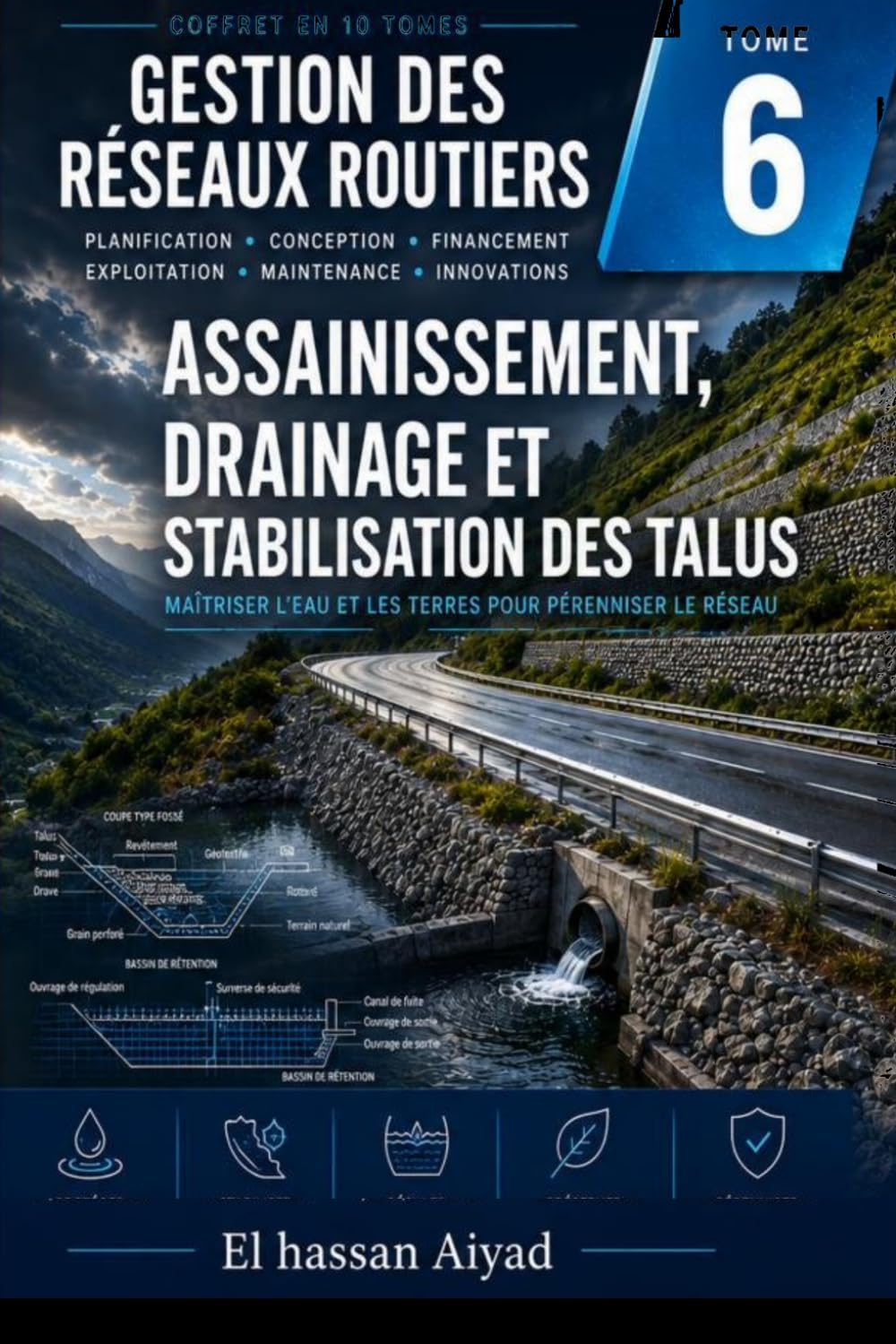 Assainissement, Drainage et Stabilisation des Talus: Hydrologie routière, ouvrages hydrauliques et protection des infrastructures contre l'eau et les ... de terrain: 6 (Gestion des Réseaux Routiers)
