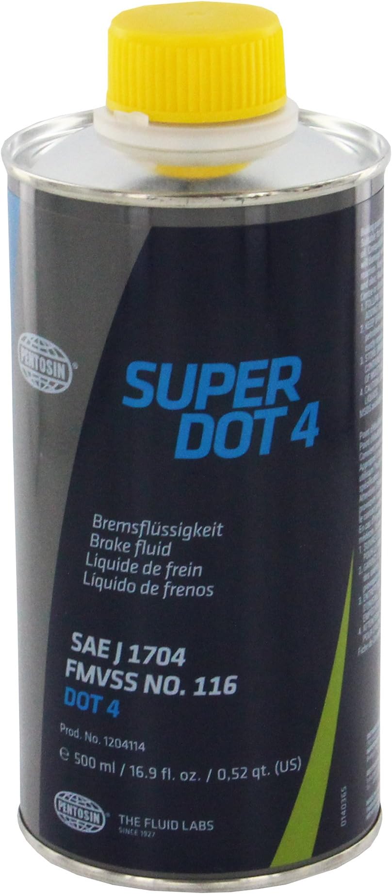 Pentosin 1204114 Super Dot 4 Brake Fluid, 0.5 Liter