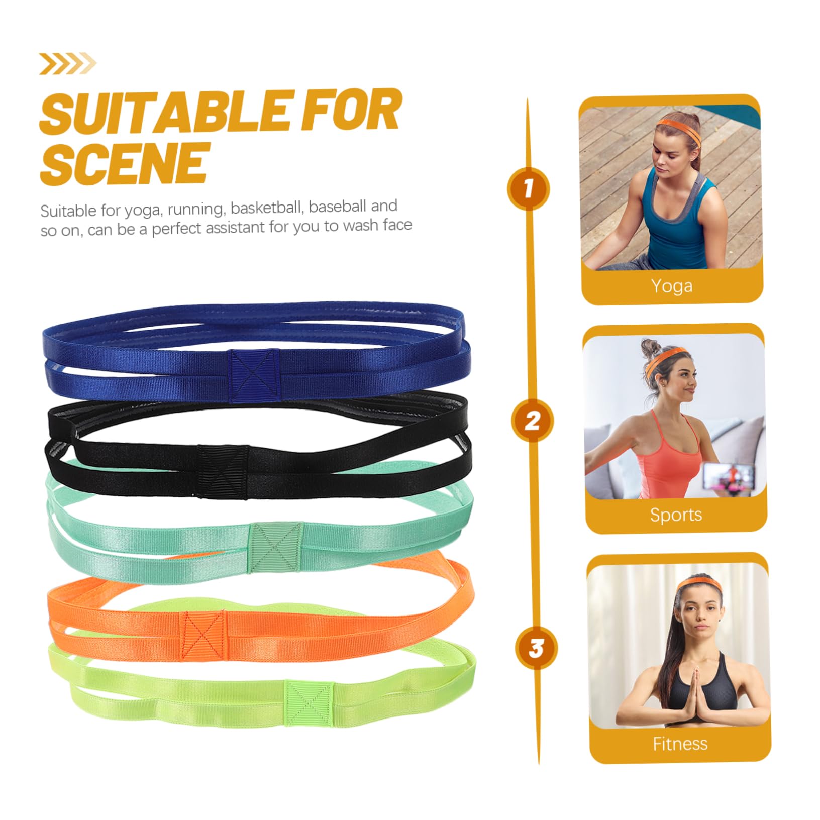 Milisten Bandeau en Tissu pour Entraînement Bandeau Respirant Bandeau Athlétique