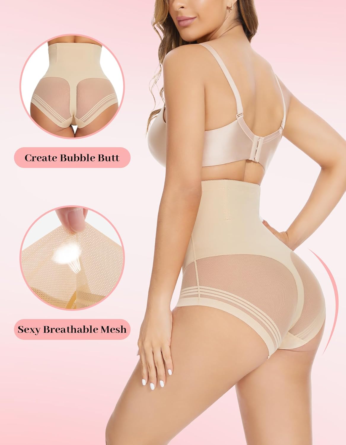 Shapewear Tummy Control Underwear - High Waisted Shapewear Panties Compression Body Shaping Briefs Girdle Panty - Image 4