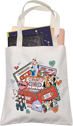Miniatura 1 de K-POP Bolsa de compras de viaje de música Kpop Album Lover Bolsa reutilizable Corea del Sur Star Team Fans Regalo