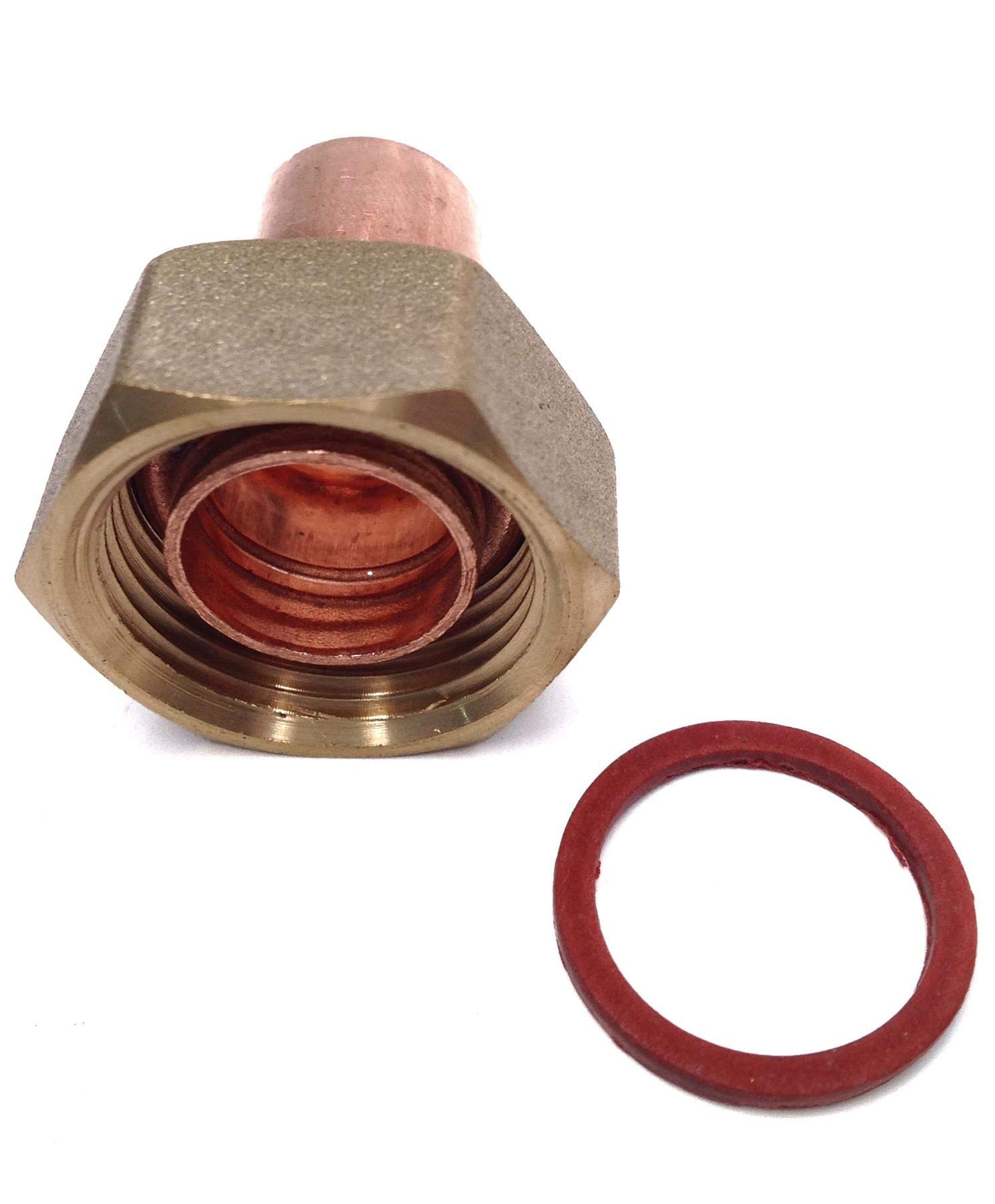 End Feed Straight Tap Connector - 15mm x 3/4" BSP