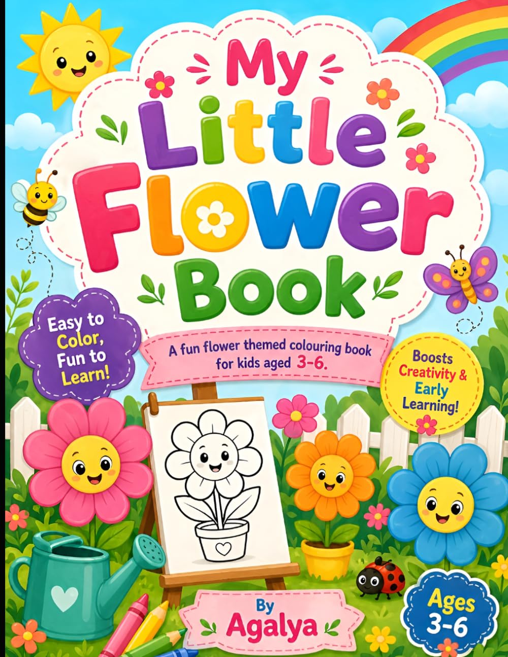 My Little Flower Book: Coloring Book