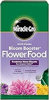 Miracle-Gro Water Soluble Bloom Booster Flower Food - High Phosphorus Fertilizer for More Blooms & Vibrant Color