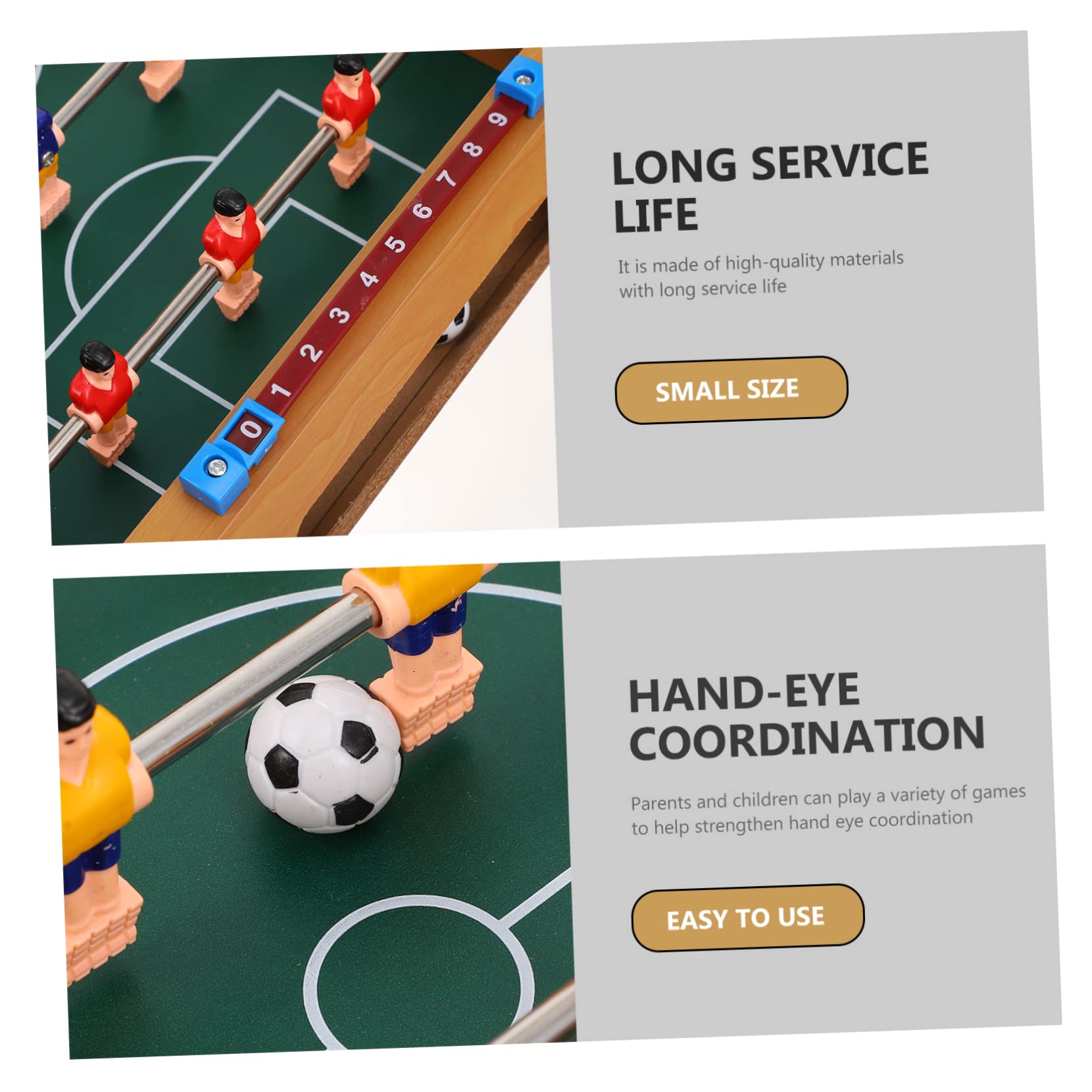 BESPORTBLE Parent-Child Interactive Billiards Table Football Desktop Game Adorable Desktop Toy