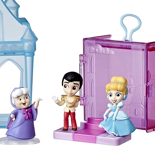 Miniatura 8 de Disney Princess Hasbro Comics Adventure Discoveries Colección, juego de muñecas con 9 figuras, bases, castillo de exhibición y estuche, juguete para