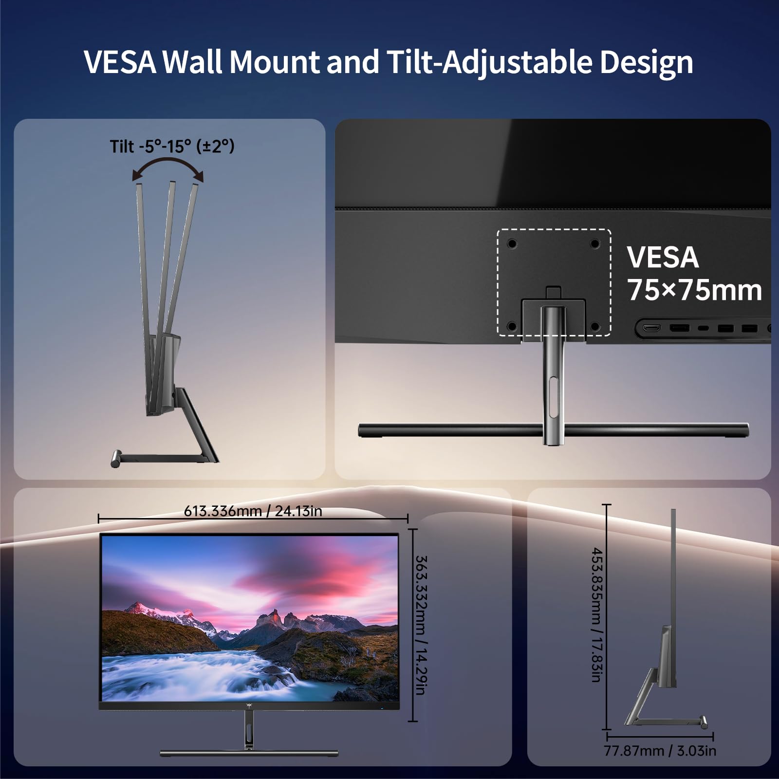 KTC 5K Monitor 27 Inch | Dual Mode 5K (5120x2880) @60Hz / 2K@120Hz Seamless Switching | | 99% DCI-P3, 100% sRGB, ΔE＜2 | 1 x Full Function USB C, 2 x USB A 3.0 | HDR400 | Compatible with Mac Mini — view 8