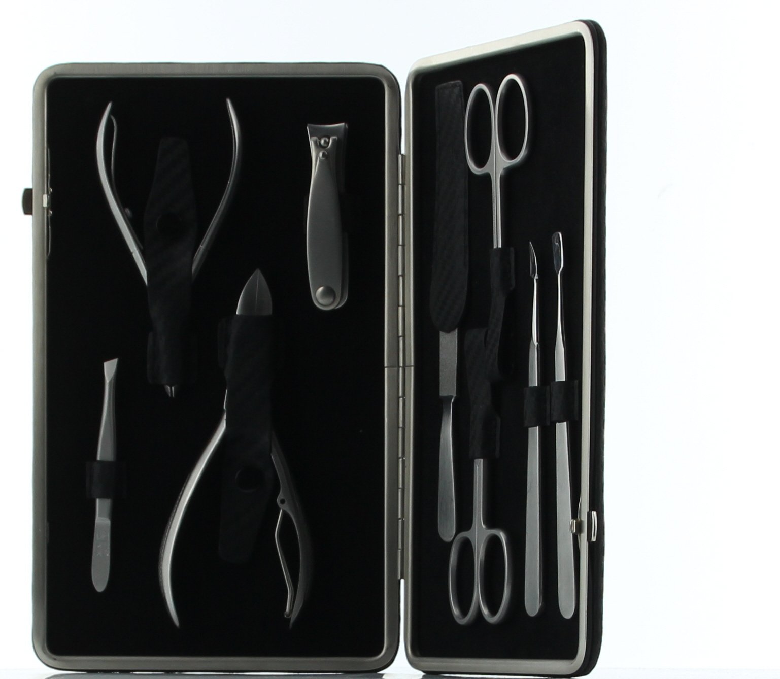 Erbe Solingen Maniküre-Etui 9tlg. Carbon 9492 – Schwarz