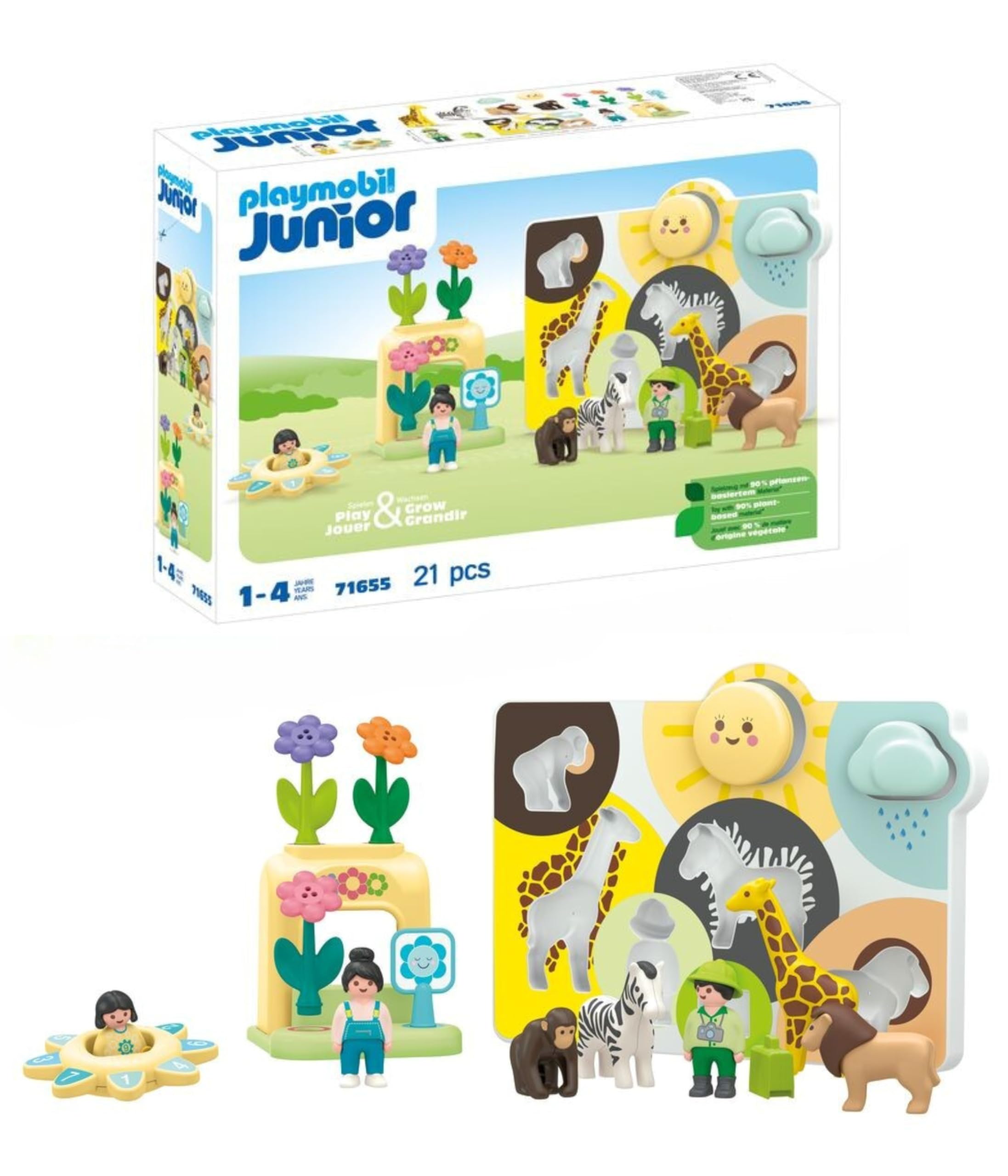 PLAYMOBIL | JUNIOR | Mein erstes Spielzeug ab 1 Jahr | Geschenk für Kleinkinder | Fördert Farbzuordnung & erste Zahlen | Nachhaltiges Spielzeug mit Sortierfunktion & Zubehör | 71655
