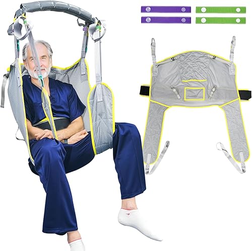 EZ Assistive Eslinga universal para higiene, soporte acolchado para el paciente, reutilizable y lavable, para trasladar pacientes a cómodos e