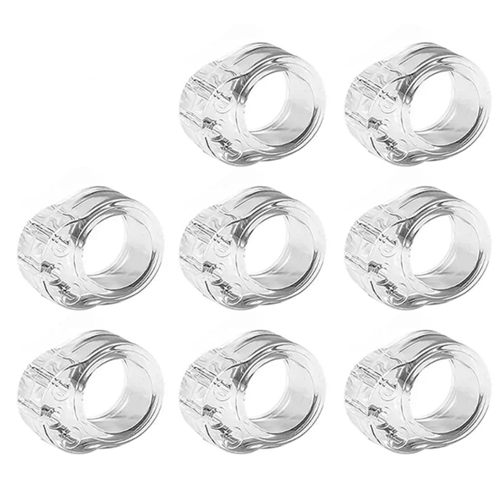 Door Stop Security Protection Doorstop House Door Stop Transparent Silicone Handle Protector Home Hardware Ding Prevention Guard(8Pcs-B)