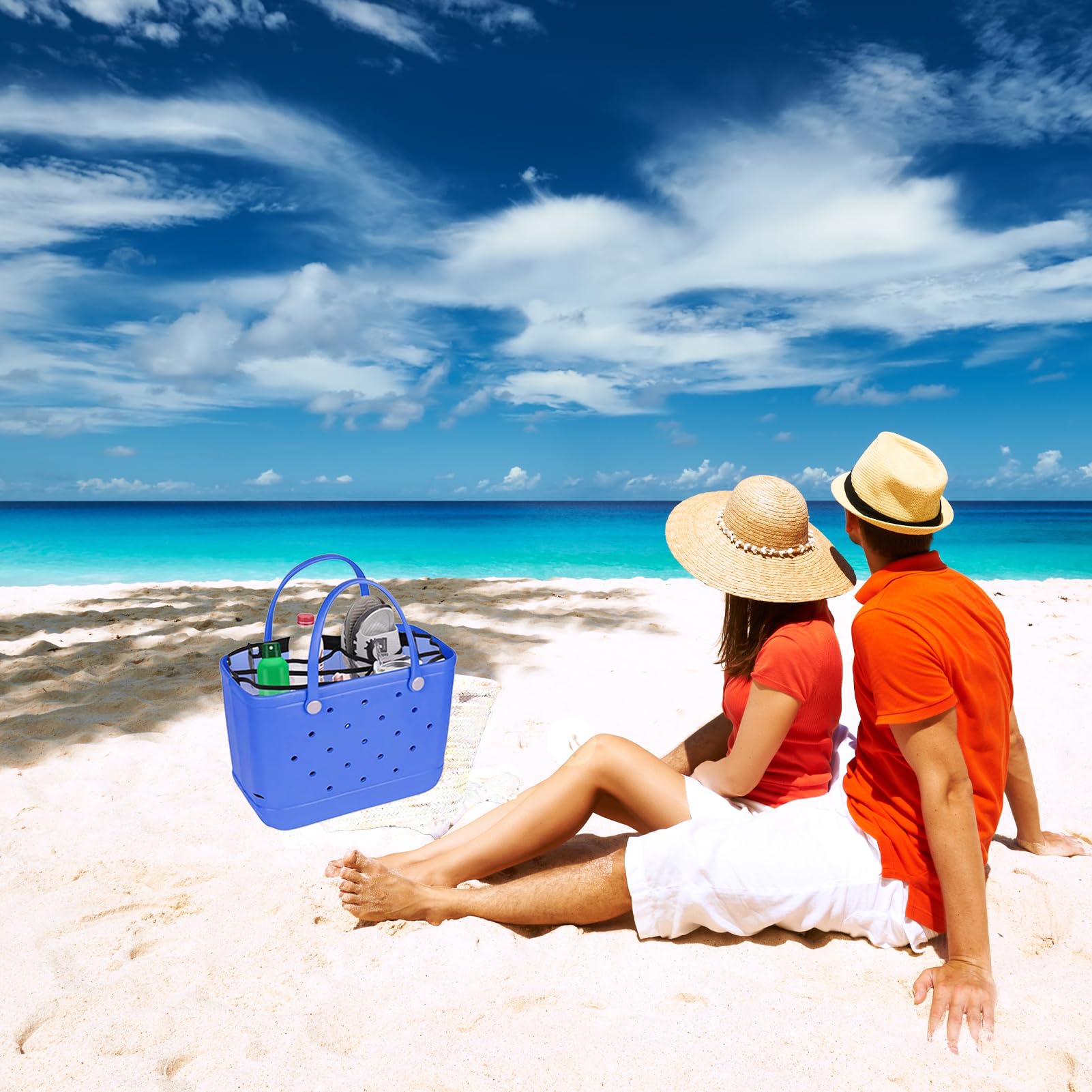 Bolso Para Playa Organizador De Bolsas De Playa Transparente Para