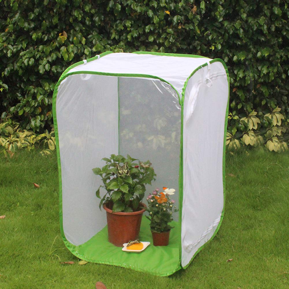 Insekten- und Schmetterlingsnetz, tragbar, zusammenklappbar, Terrarium, Pop-Up-Schmetterlingsnetz, Käfig für Kinder