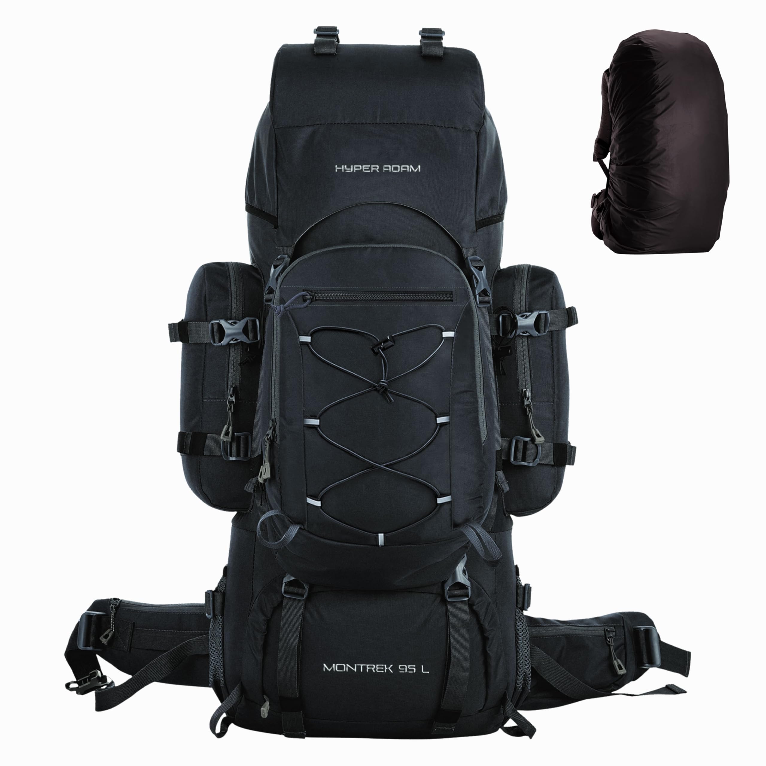 Montrek 95L(80 +15) Internal Frame Travel Backpack with Detachable Daypack/Camping Hiking Trekking Bag Large Rucksack for Men & Women, 3 Year Warranty-image-37