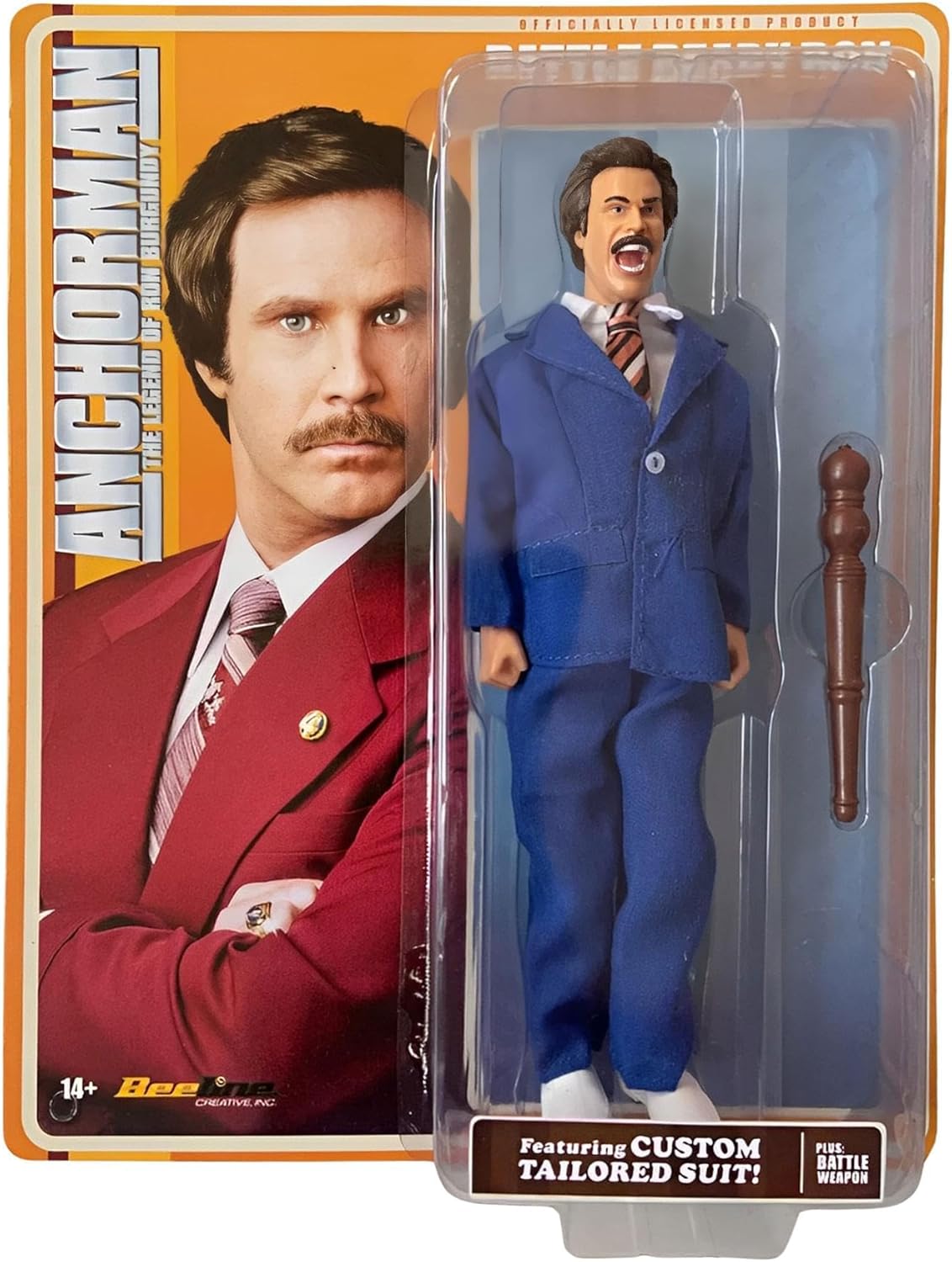Anchorman Battle Ready Ron 8" Figure