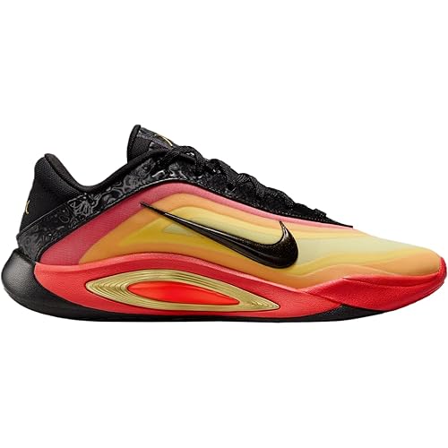 A One ASW Womens Lifestyle Shoes (Black/Metallic Gold/Bright Crimson)