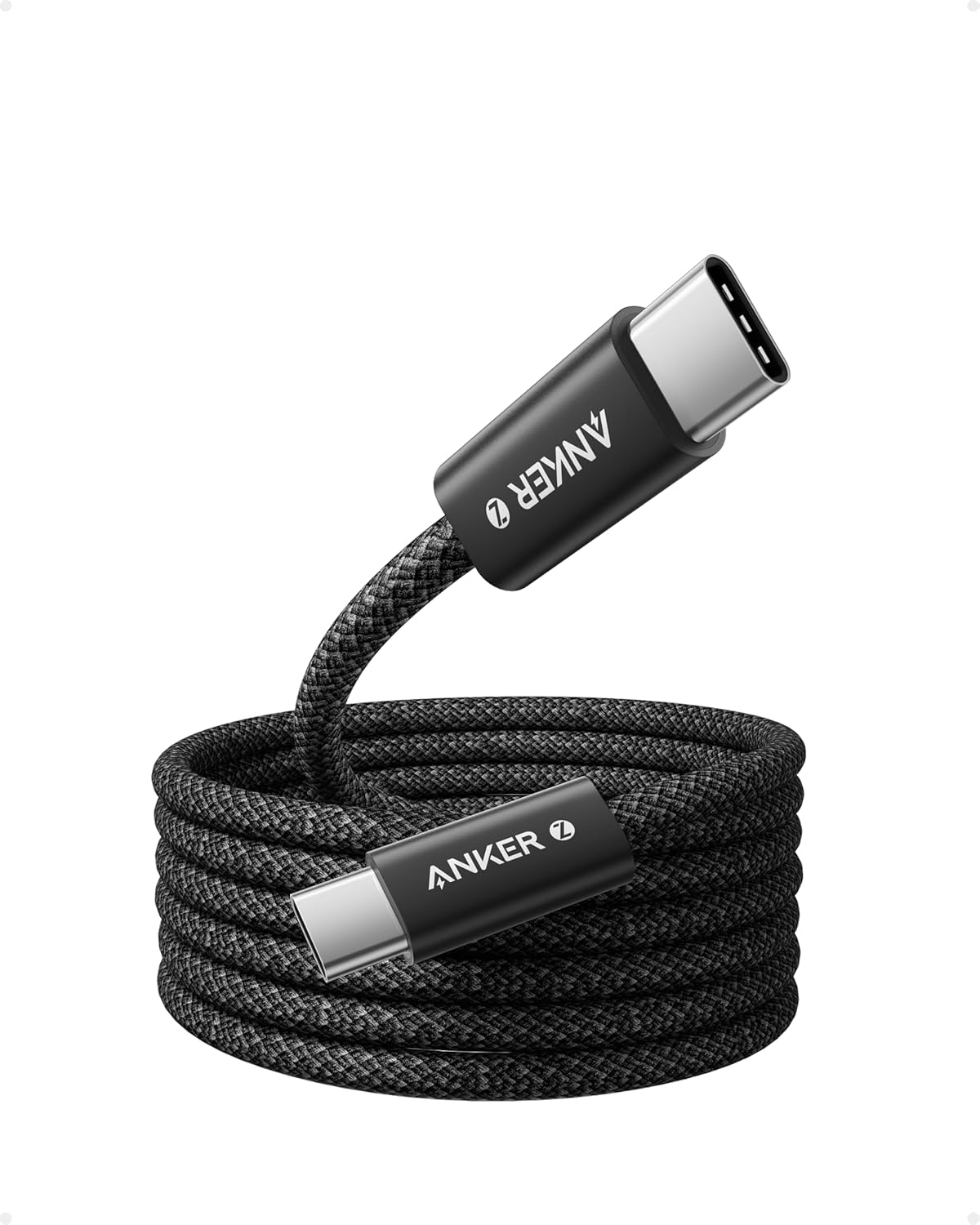 Anker 240W USB C Kabel, [2 Stück 1,8m] PD 3.1 Schnellladekabel USB C auf USB C Kabel, USB C Ladekabel für iPhone 17 Pro Max/iPhone Air/16/15 Serie, Samsung Galaxy S26/S25, MacBook Pro/Air, iPad Pro