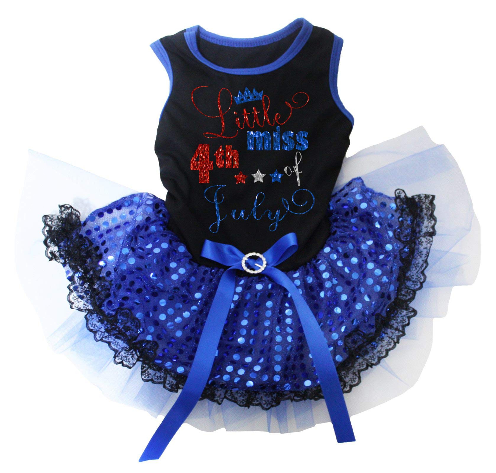 Robe pour chien taille XXL confortable avec dentelle pour grand chien bleu