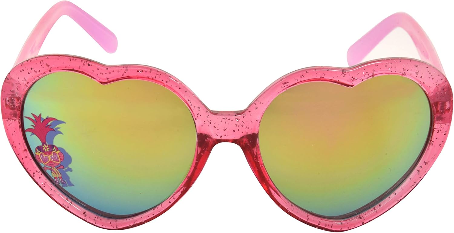 Amazon Co Jp Trolls 子供用サングラス 女の子用 幼児用サングラス 子供用メガネケース付き Us サイズ M カラー ピンク 服 ファッション小物