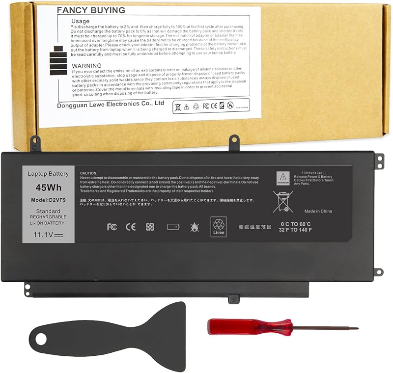 Fancy Buying D2VF9 Laptop Battery Replacement for Dell Inspiron 15 7547 7548 D2VF9 0PXR51 PXR51-11.1V 45WH