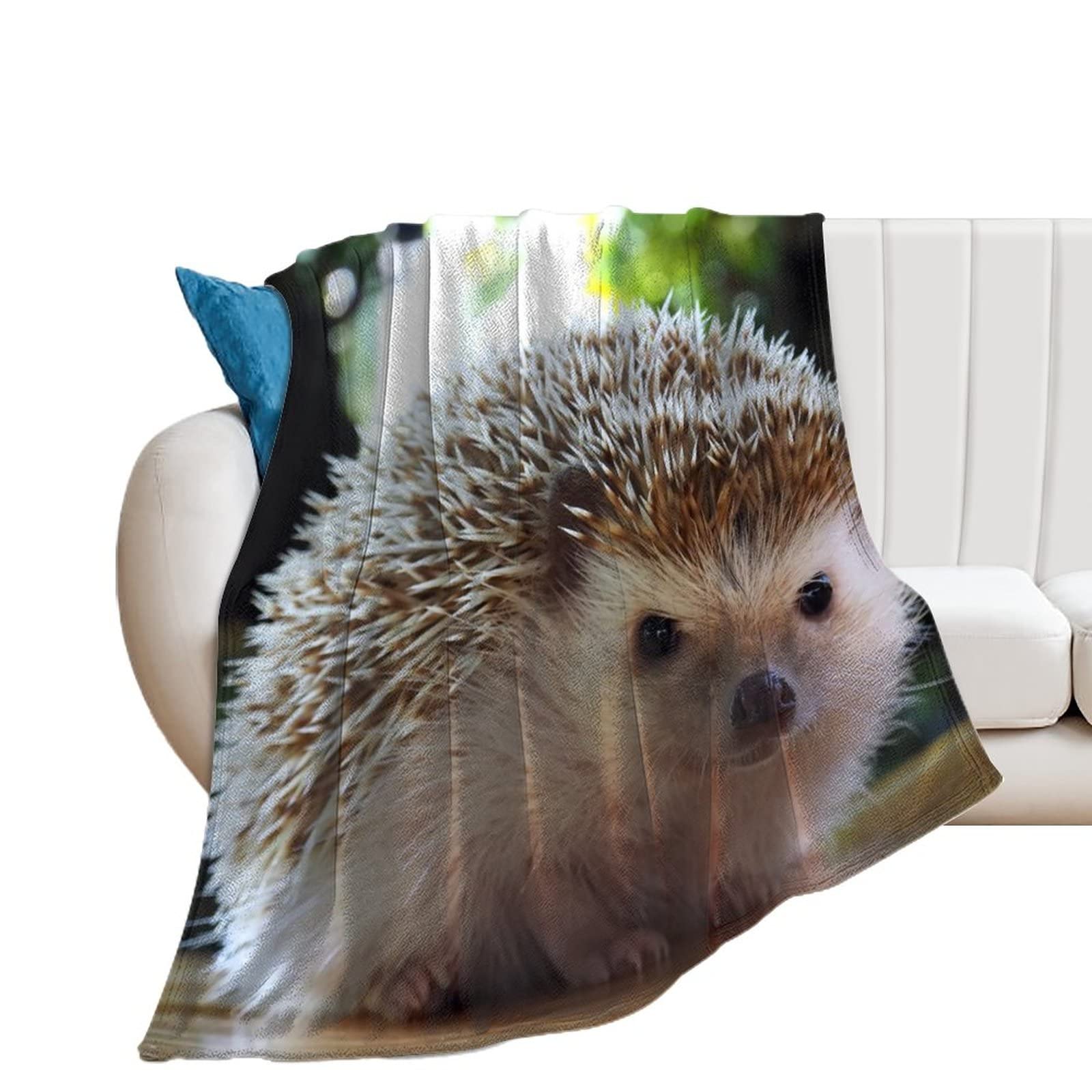 Couverture flanelle hérisson douce 130x150cm : une solution idéale contre les nuits fraîches